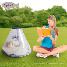 Petit chien lit grotte transparente maison pour animaux de compagnie avec coussin amovible Hot Dog lit pour animaux de compagnie pour chat